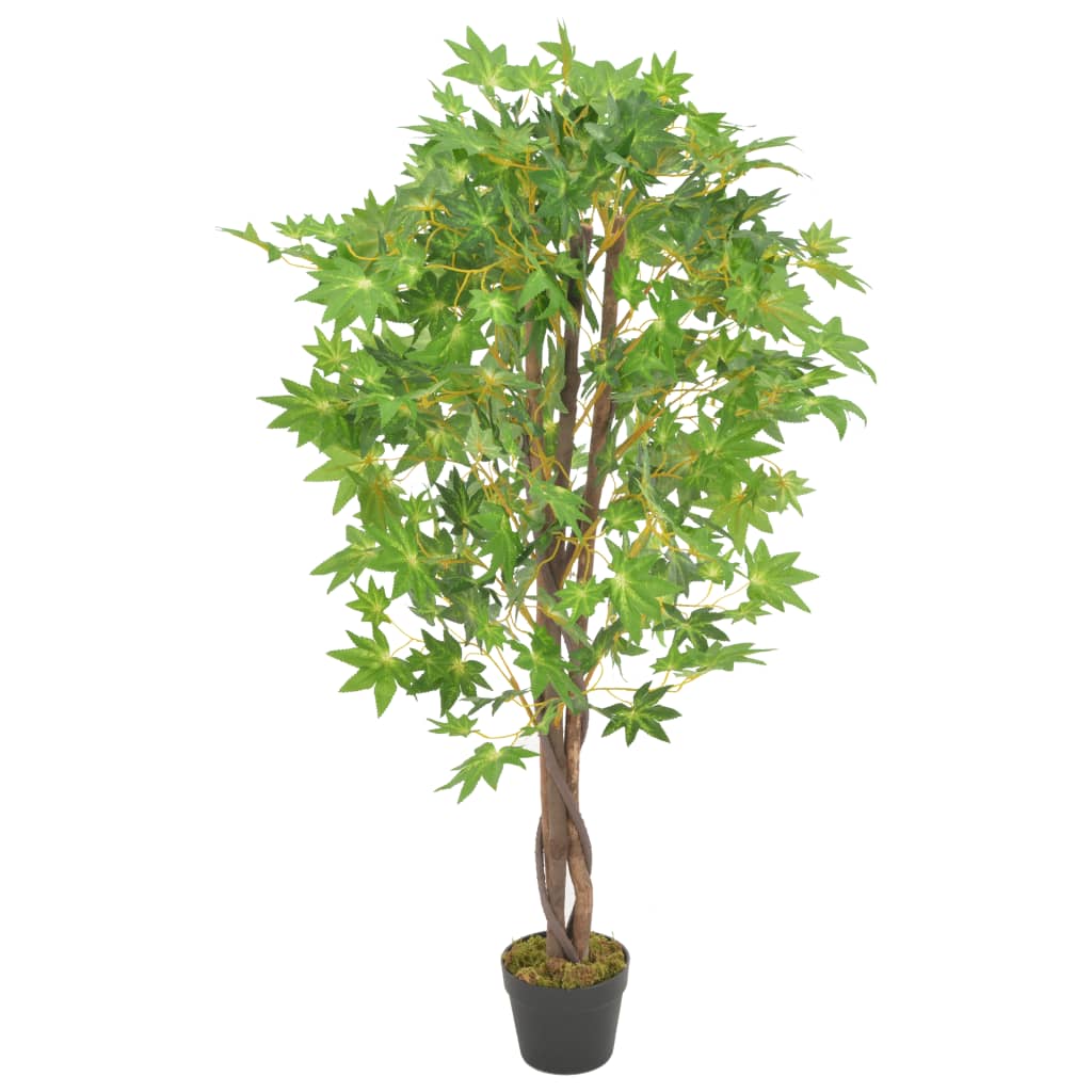 Planta Artificial Árbol De Arce Con Macetero 120 Cm