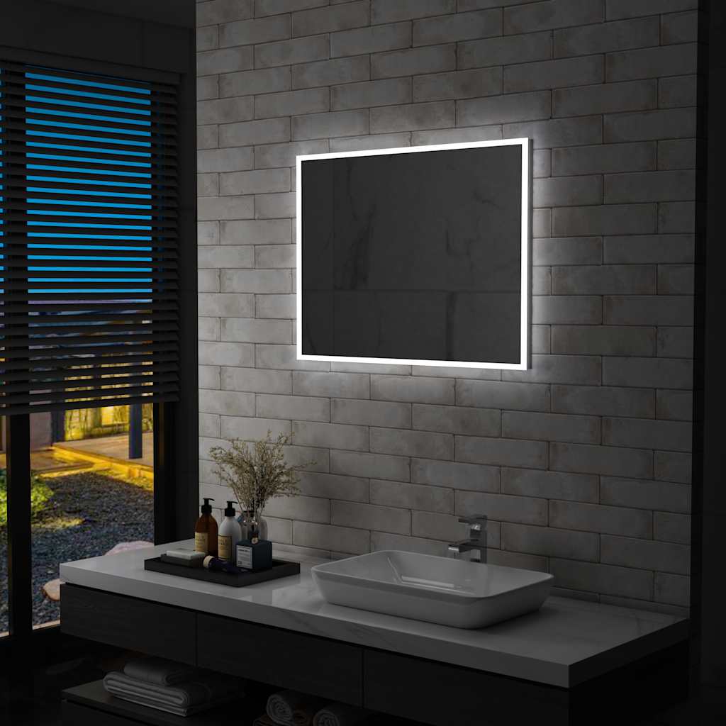 Espejo De Pared De Baño Con Led