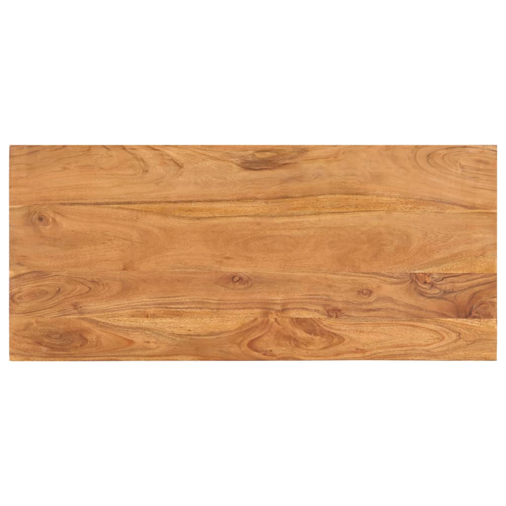Mesa De Centro De Madera Maciza De Acacia 100X45X33 Cm