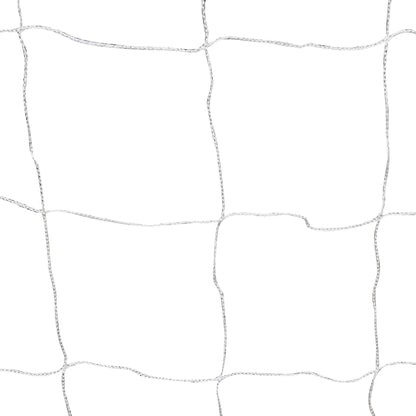 Porterías De Fútbol 2 Uds Con Red 182X61X122 Cm Acero Blanco