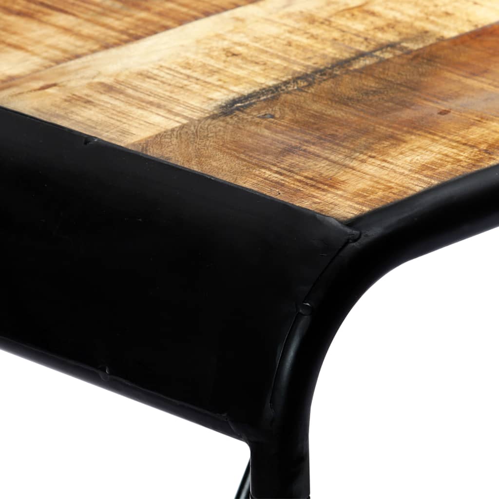 Mesa De Comedor Madera Maciza De Mango Rugosa