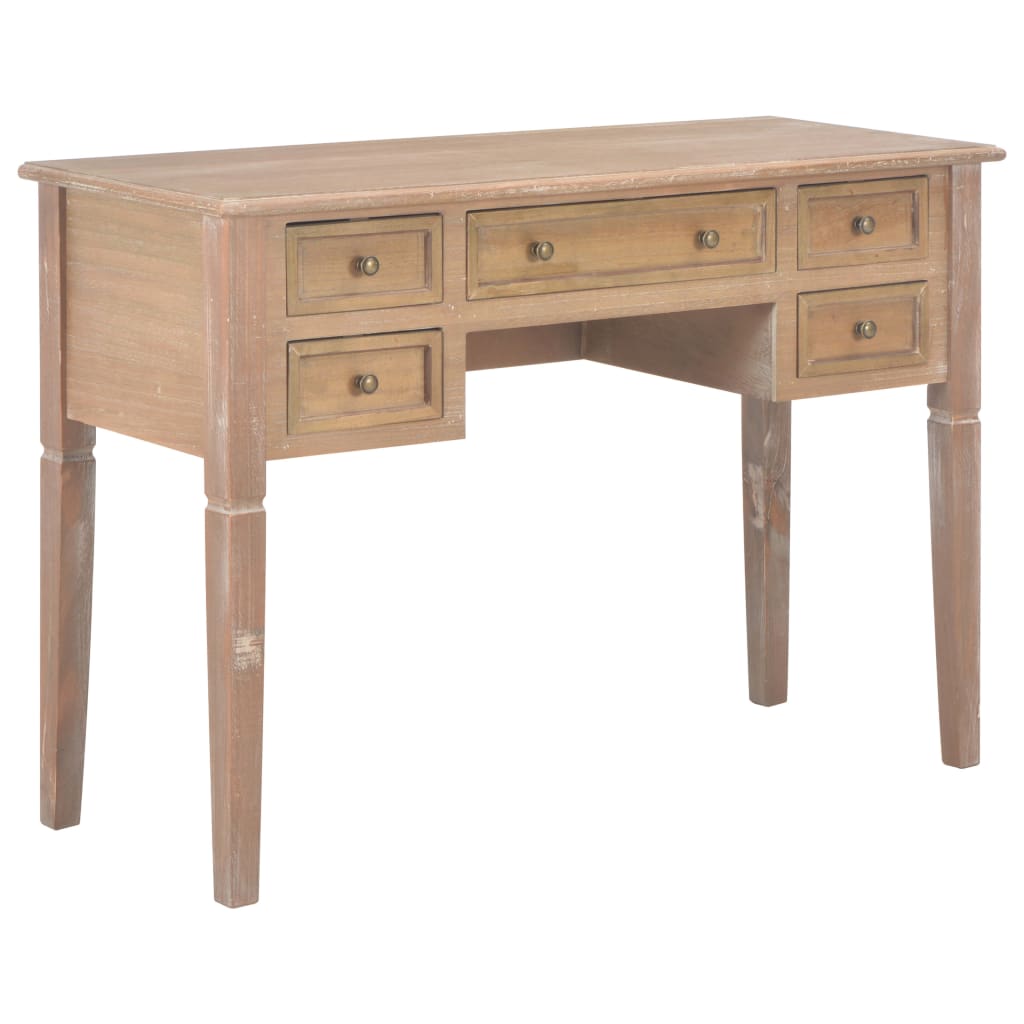 Escritorio De Madera 109,5X45X77,5 Cm