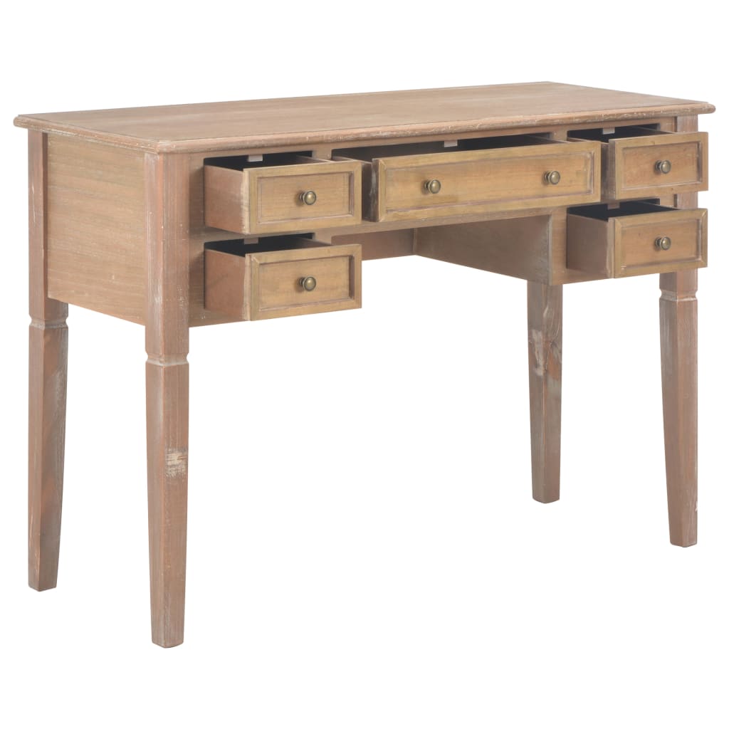Escritorio De Madera 109,5X45X77,5 Cm