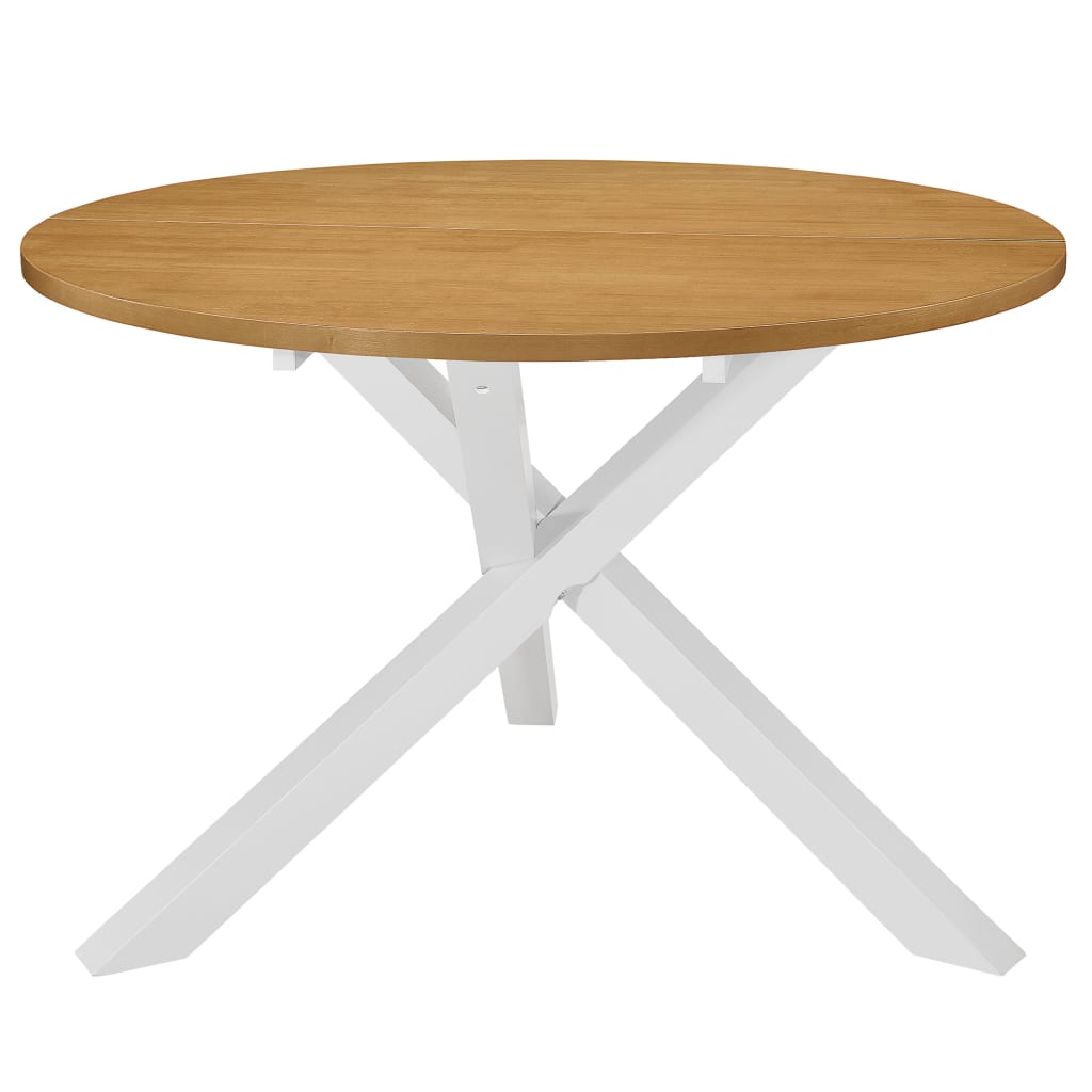 Mesa De Comedor Blanca 120X75 Cm Mdf