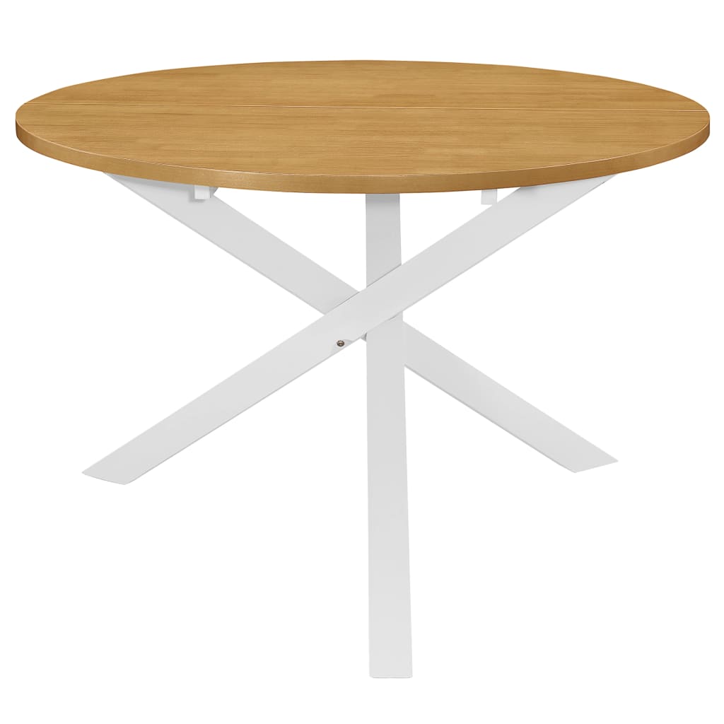 Mesa De Comedor Blanca 120X75 Cm Mdf