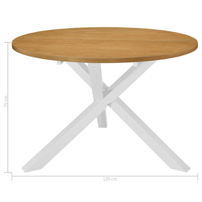 Mesa De Comedor Blanca 120X75 Cm Mdf
