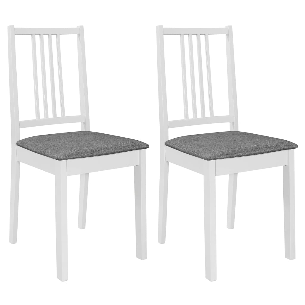 Sillas De Comedor Con Cojines De Madera Maciza 2 Unidades