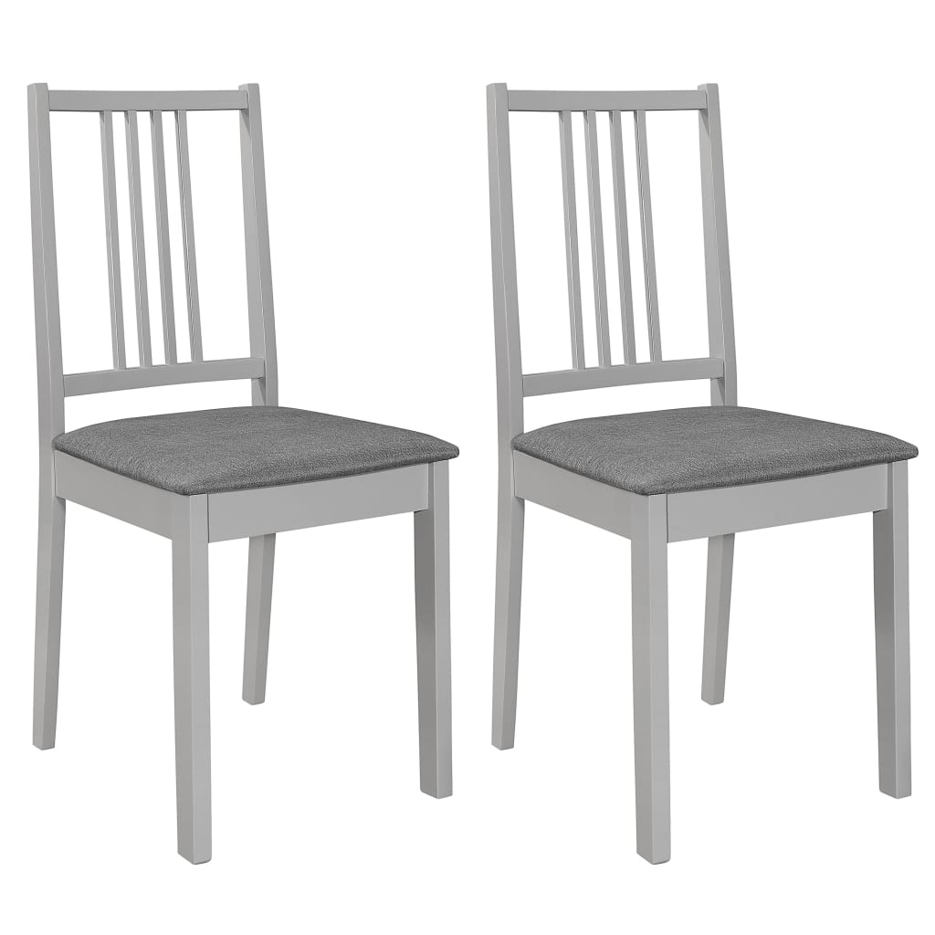 Sillas De Comedor Con Cojines De Madera Maciza 2 Unidades