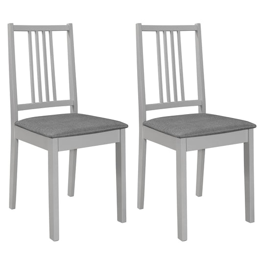 Sillas De Comedor Con Cojines De Madera Maciza 2 Unidades
