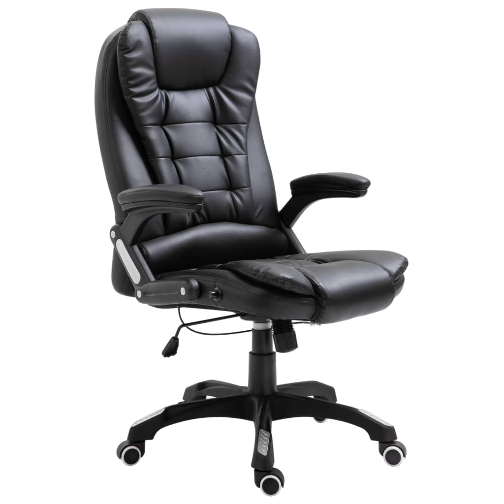 Silla De Oficina De Cuero Sintético Gris
