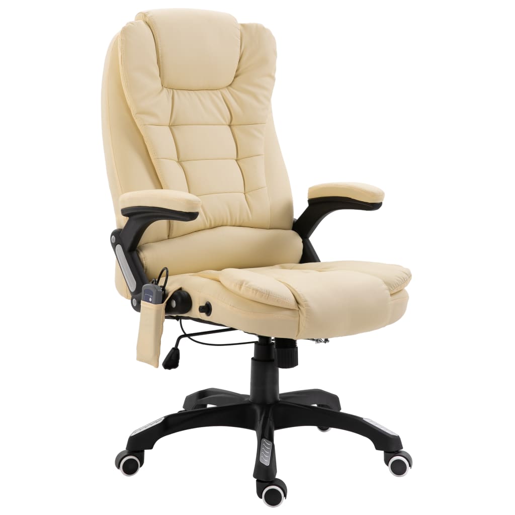 Silla De Oficina De Masaje De Cuero Sintético Color