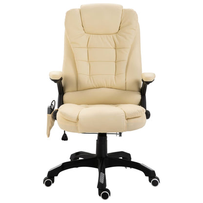 Silla De Oficina De Masaje De Cuero Sintético Color