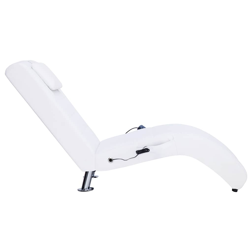 Diván De Masaje Con Almohada De Cuero Sintético