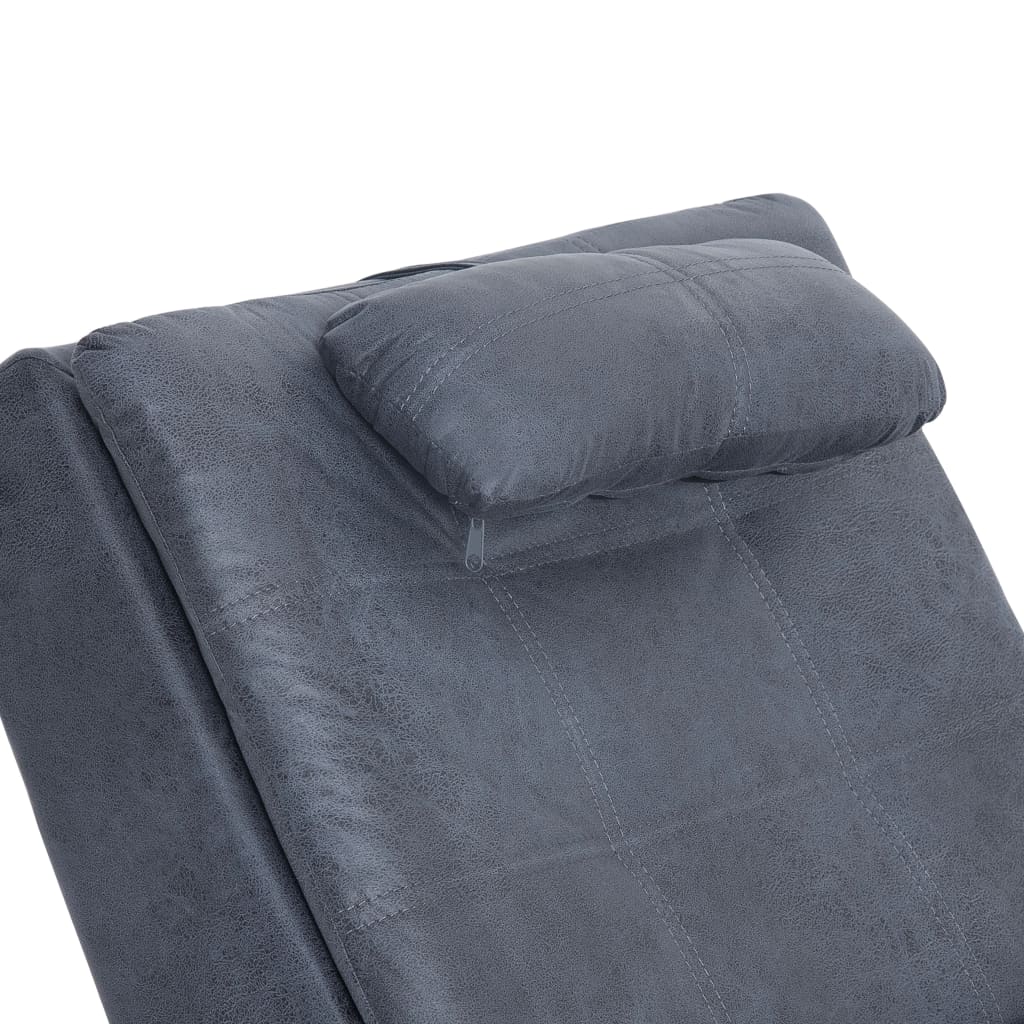 Diván De Masaje Con Almohada De Piel De Ante Artificial
