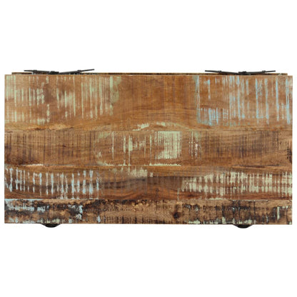 Mesa De Centro Madera Maciza Reciclada 115X60X40 Cm