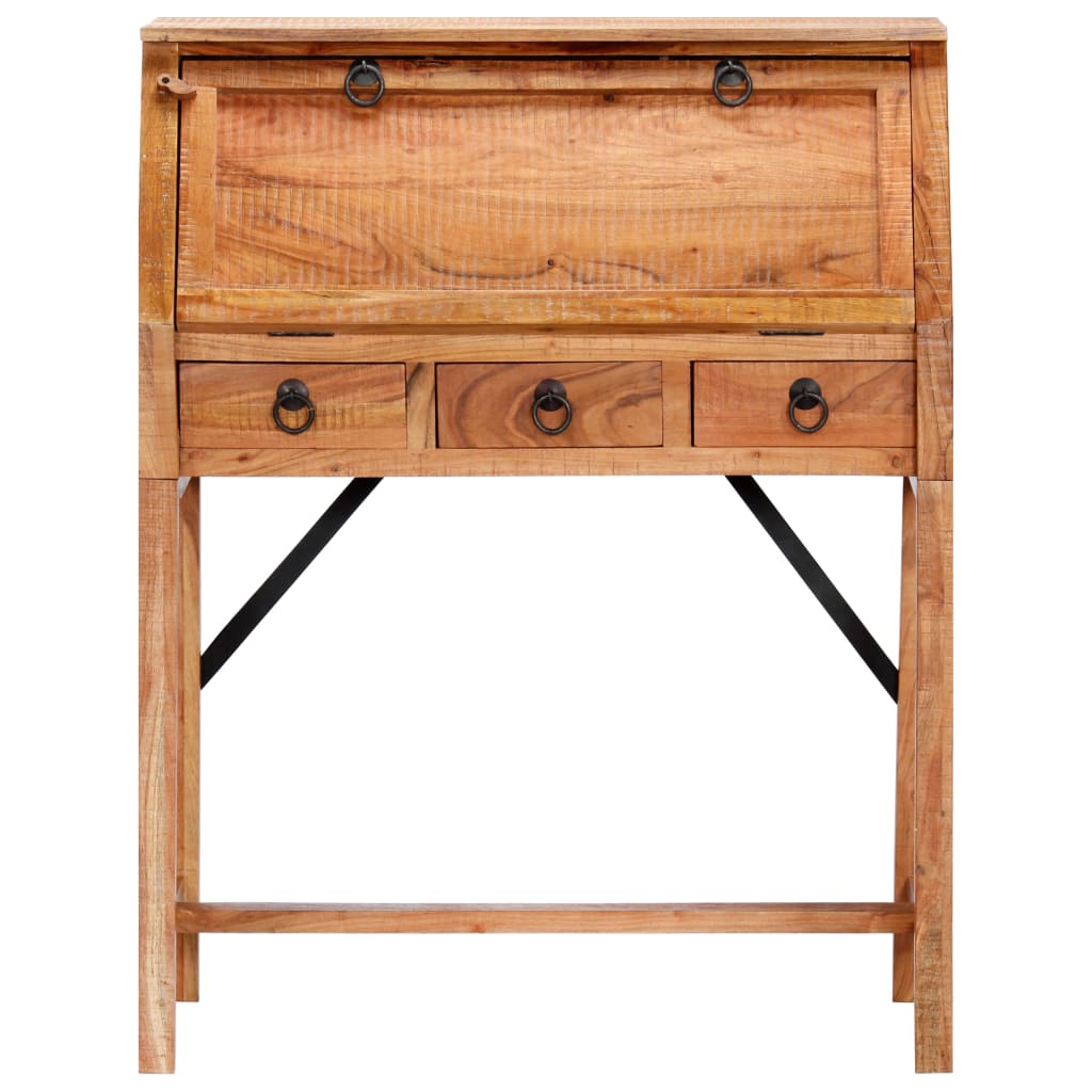 Escritorio De Madera Maciza De Acacia