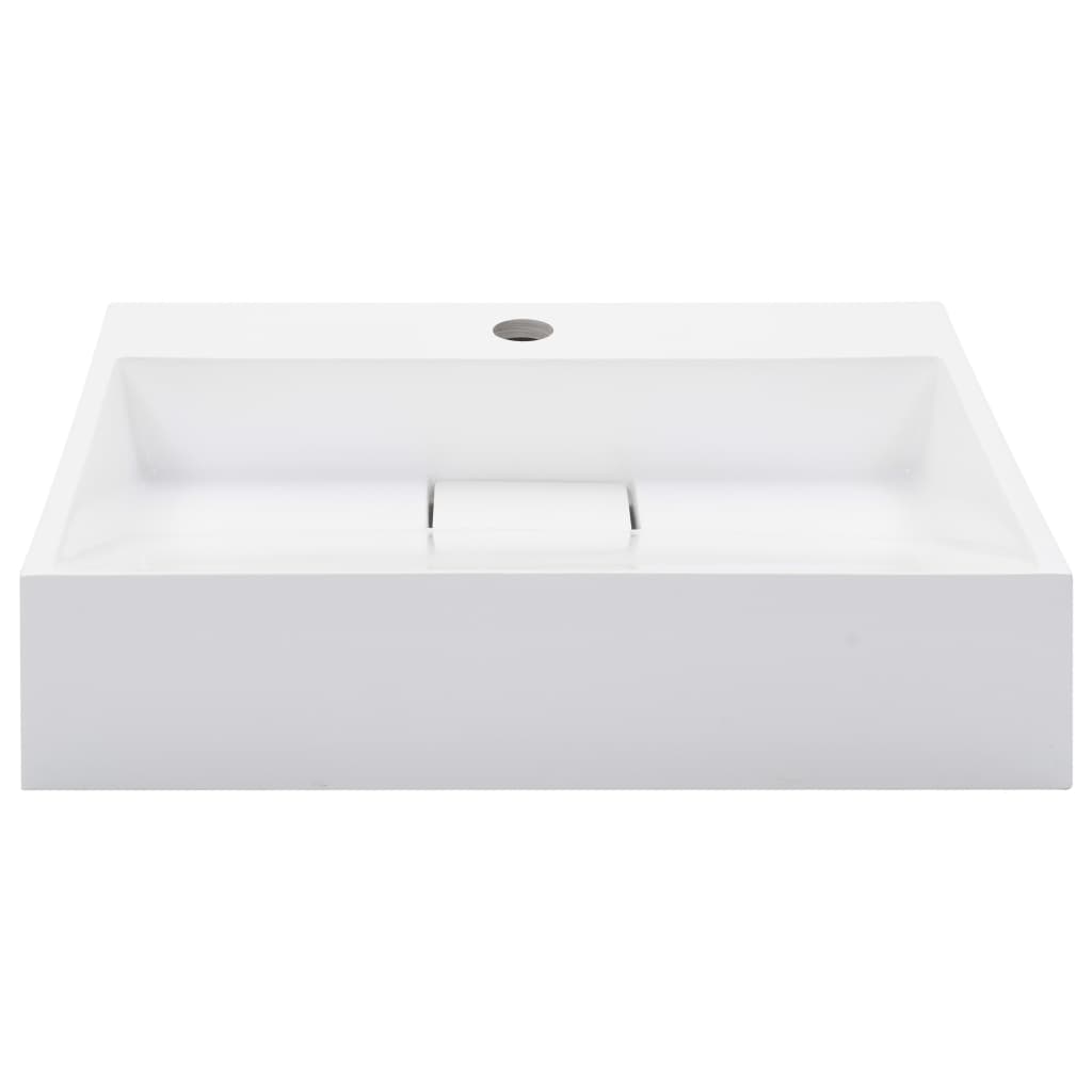 Lavabo Resina Mineral/Mármol Blanco