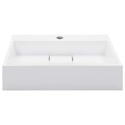 Lavabo Resina Mineral/Mármol Blanco
