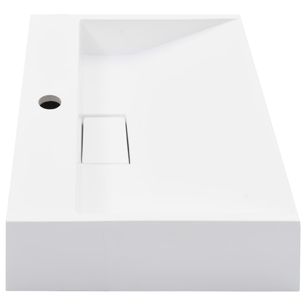 Lavabo Resina Mineral/Mármol Blanco