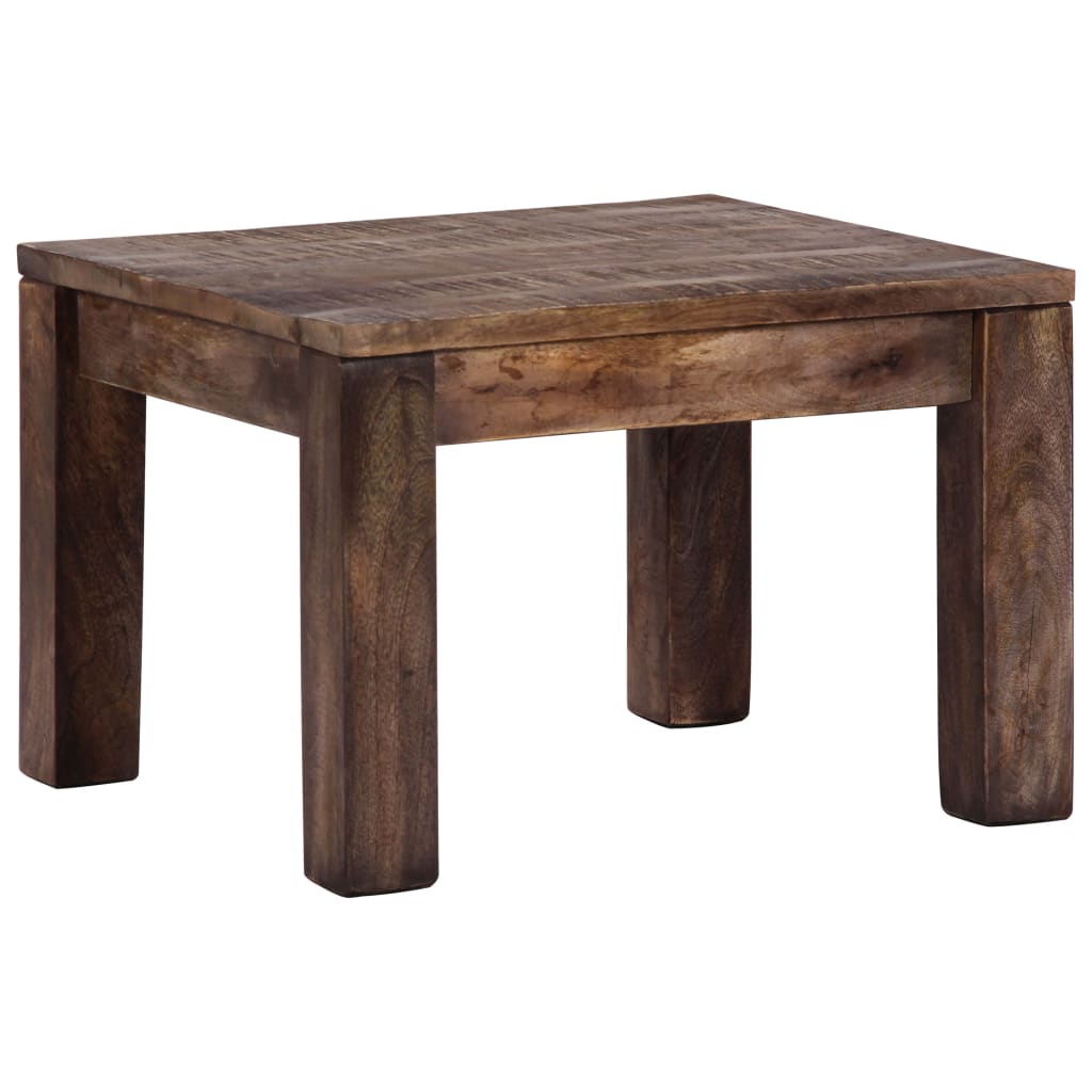 Mesa De Centro Madera Maciza De Mango 50X50X35 Cm