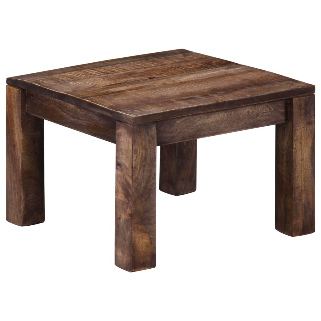 Mesa De Centro Madera Maciza De Mango 50X50X35 Cm