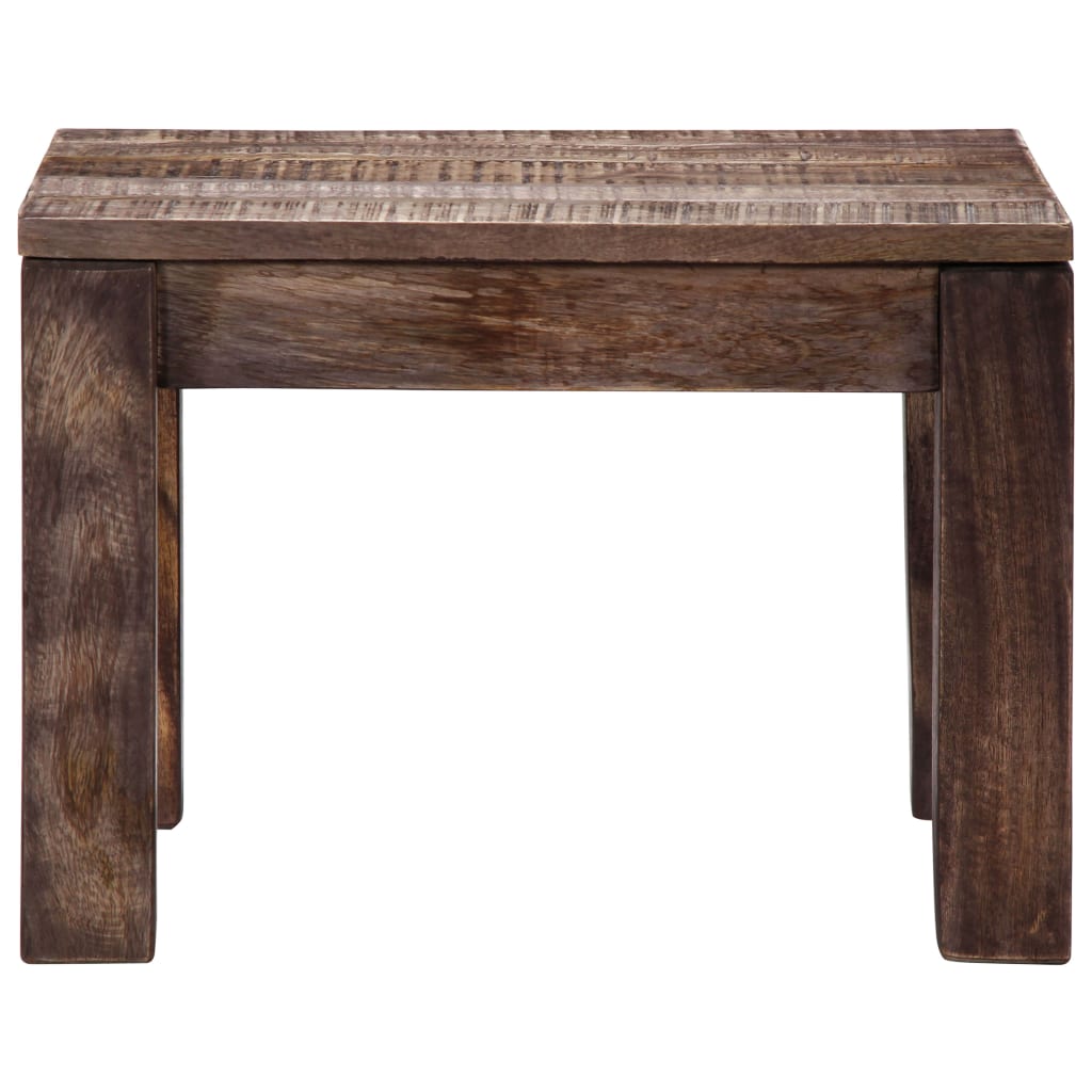Mesa De Centro Madera Maciza De Mango 50X50X35 Cm