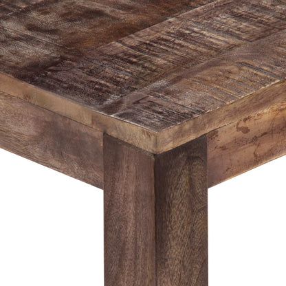 Mesa De Centro Madera Maciza De Mango 50X50X35 Cm