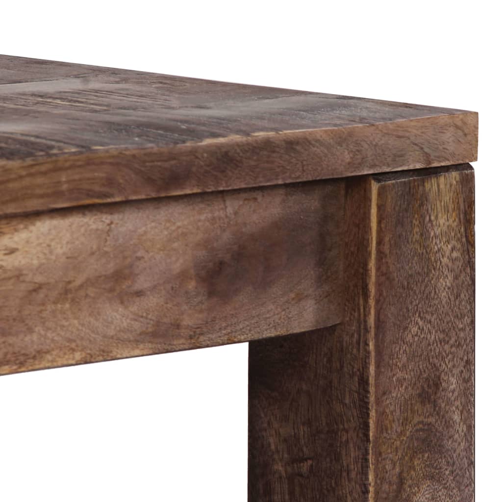 Mesa De Centro Madera Maciza De Mango 50X50X35 Cm