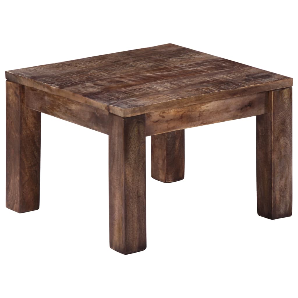 Mesa De Centro Madera Maciza De Mango 50X50X35 Cm