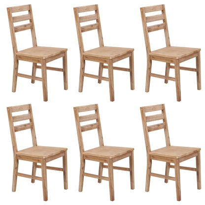 Sillas De Comedor 4 Unidades Madera Maciza De Acacia