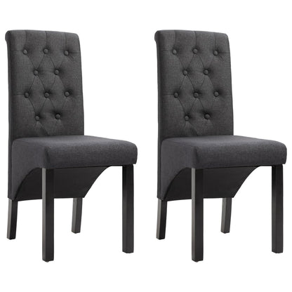 Sillas De Comedor 4 Unidades Tela Negras