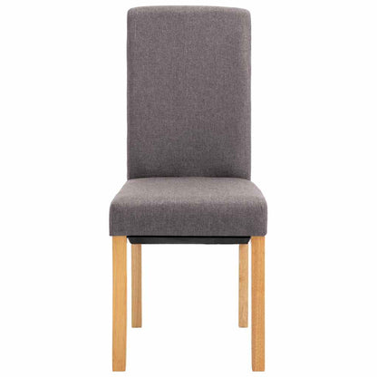 Sillas De Comedor 4 Unidades Tela Gris