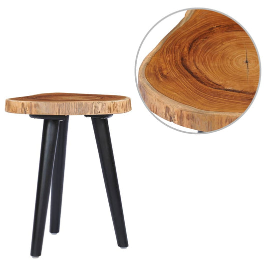 Mesa De Centro De Madera Maciza De Teca 40X45 Cm