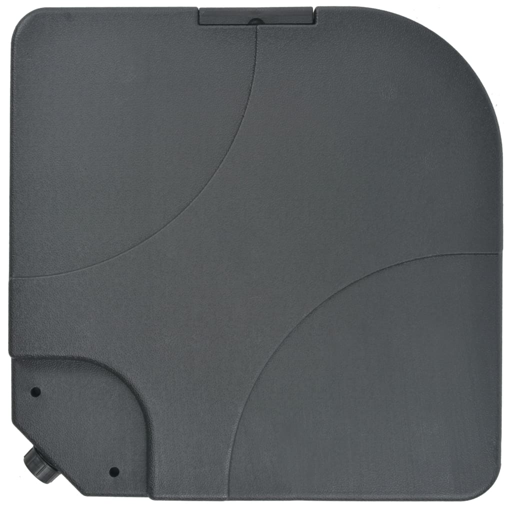 Sombrilla De Jardín Con Base Portátil Gris Taupe