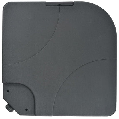 Sombrilla De Jardín Con Base Portátil Gris Taupe