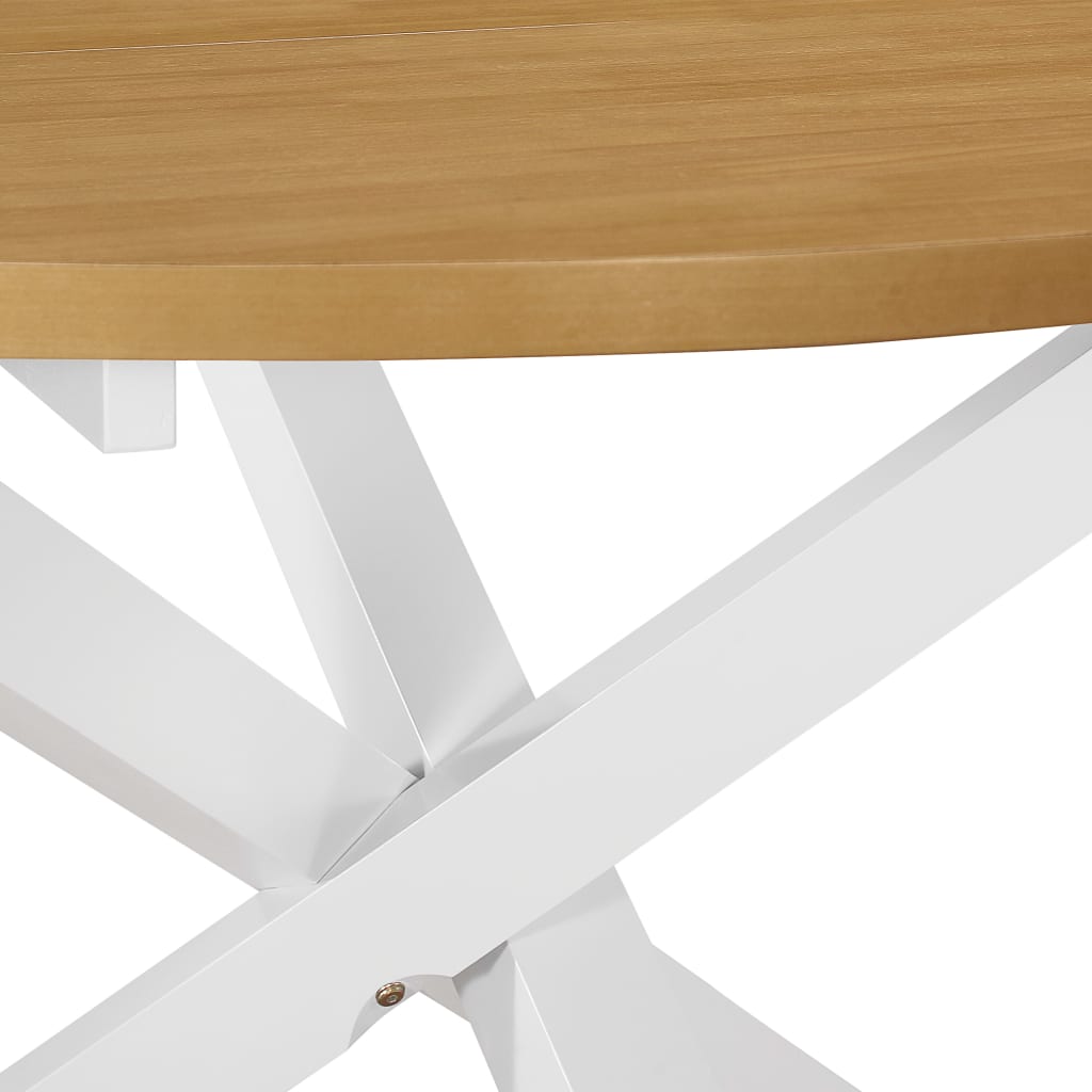 Juego De Muebles De Comedor 5 Piezas Mdf Blanco