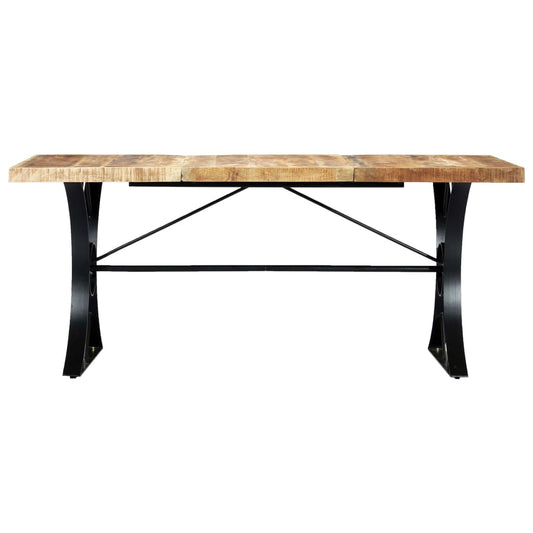 Mesa De Comedor De Madera Maciza De Mango 180X90X76 Cm