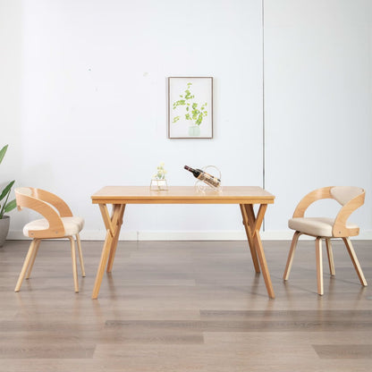 Sillas De Comedor 6 Unidades Cuero Sintético Marrón
