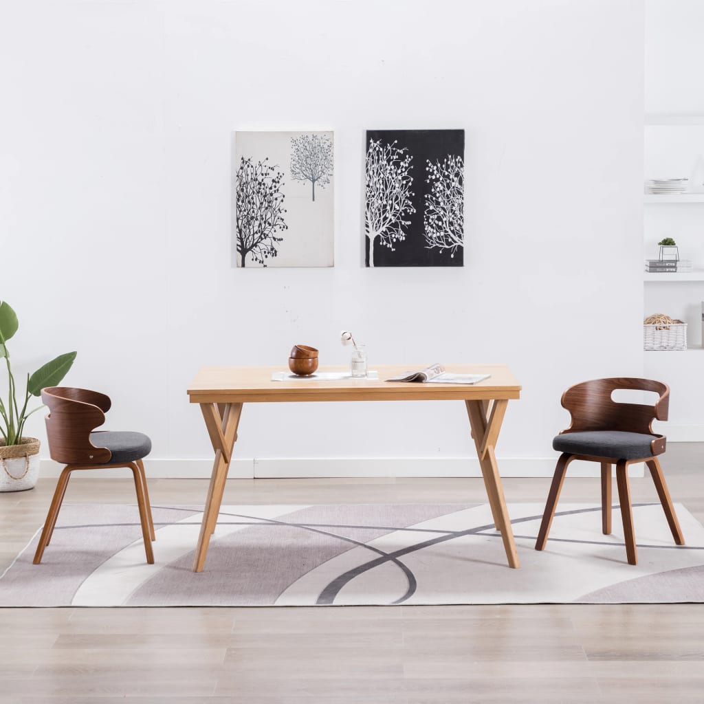 Sillas De Comedor 6 Unidades Madera Y Cuero Sintético Negro