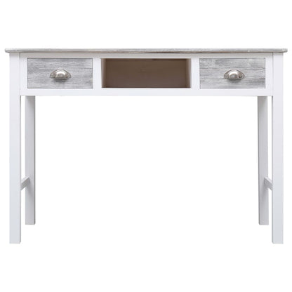 Escritorio De Madera Gris 110X45X76 Cm