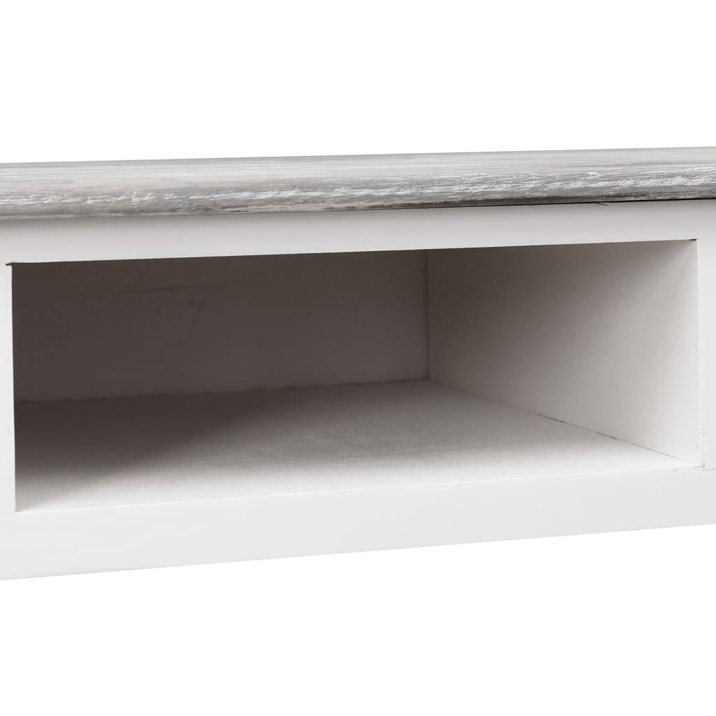 Escritorio De Madera Gris 110X45X76 Cm