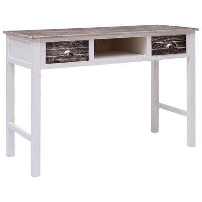 Escritorio De Madera Gris 110X45X76 Cm