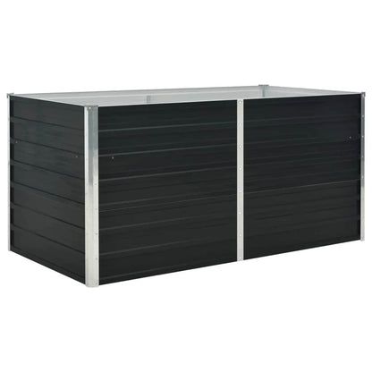 Jardinera Elevada Acero Galvanizado Gris 160X80X77Cm