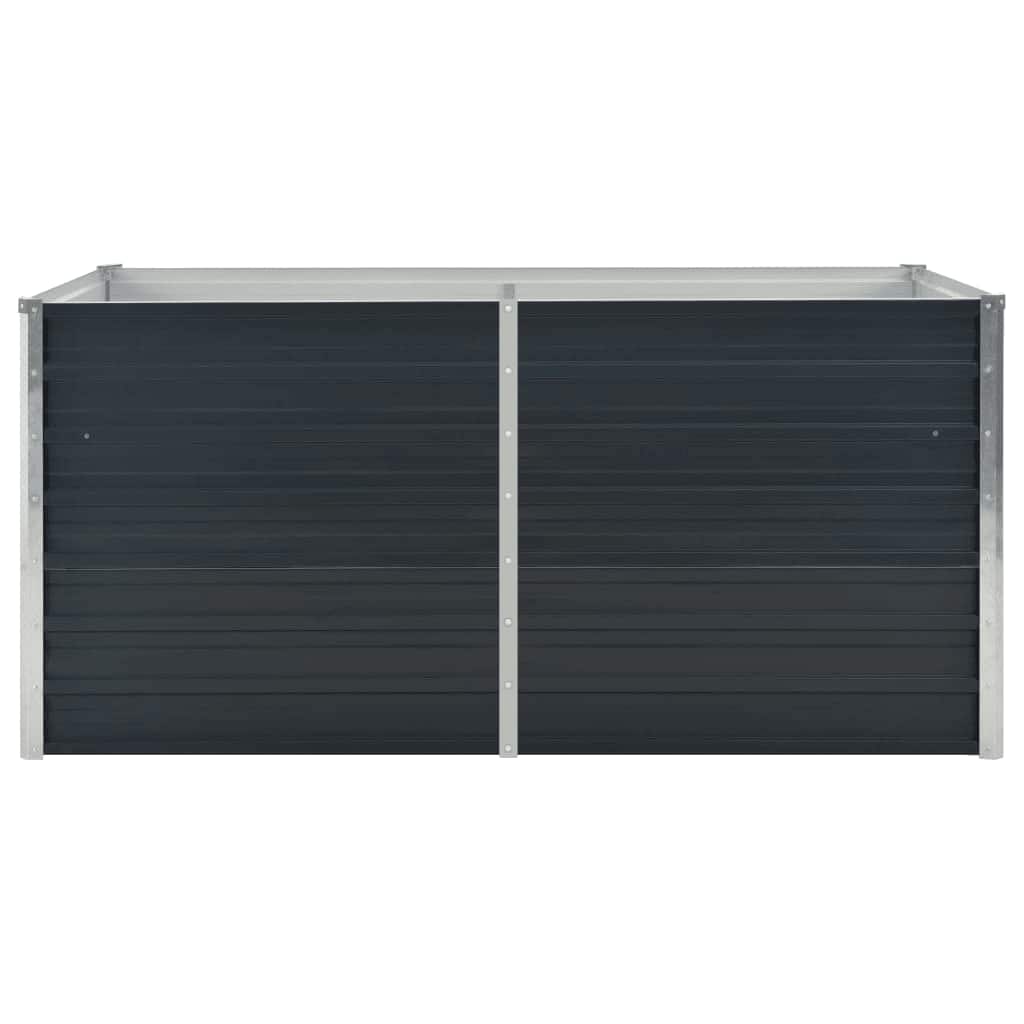 Jardinera Elevada Acero Galvanizado Gris 160X80X77Cm