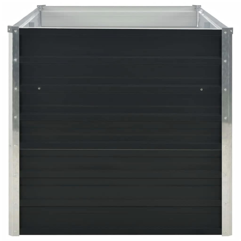 Jardinera Elevada Acero Galvanizado Gris 160X80X77Cm