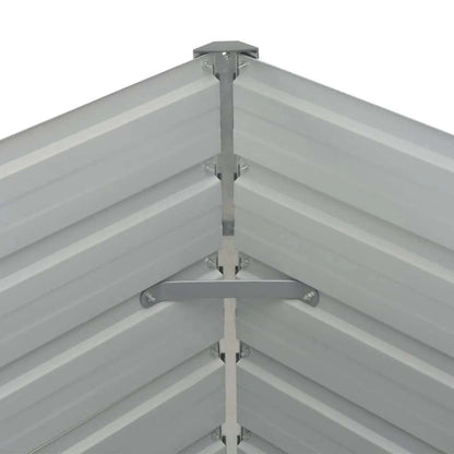Jardinera Elevada Acero Galvanizado Gris 160X80X77Cm