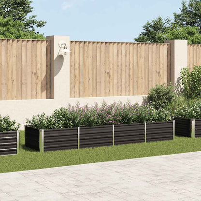 Jardinera Elevada Acero Galvanizado Gris 160X80X77Cm
