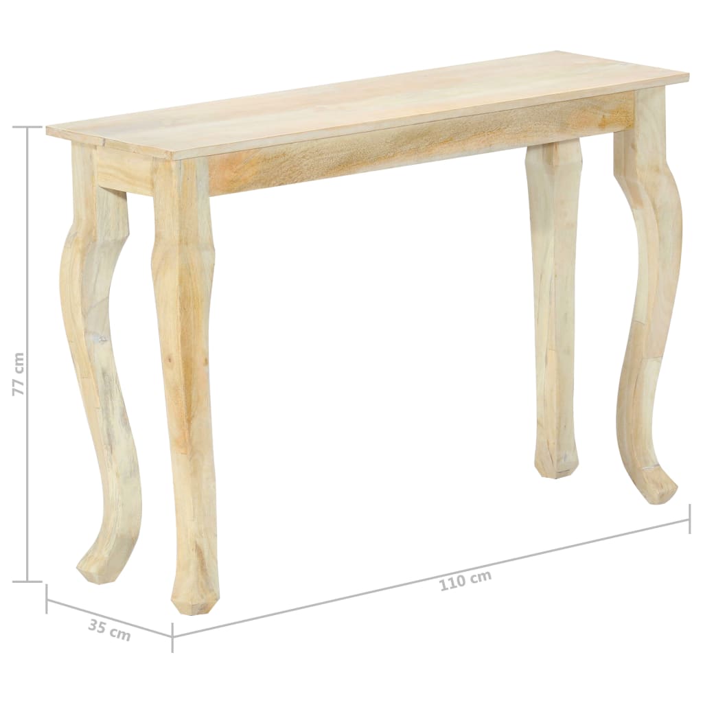 Mesa Consola De , Madera Maciza De Mango