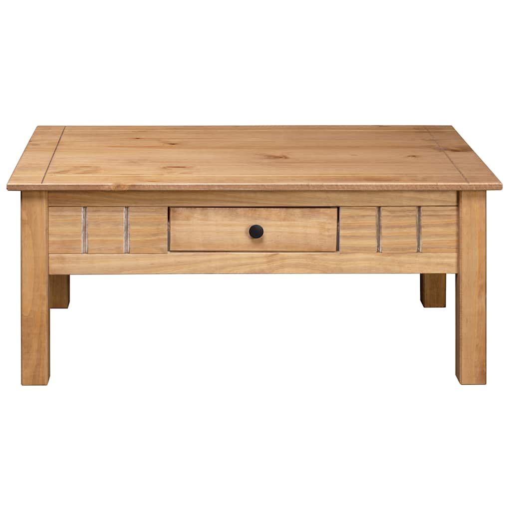 Mesa De Centro Madera Maciza De Pino Estilo Panamá 100X60X43,5 Cm