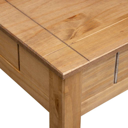 Mesa De Centro Madera Maciza De Pino Estilo Panamá 100X60X43,5 Cm
